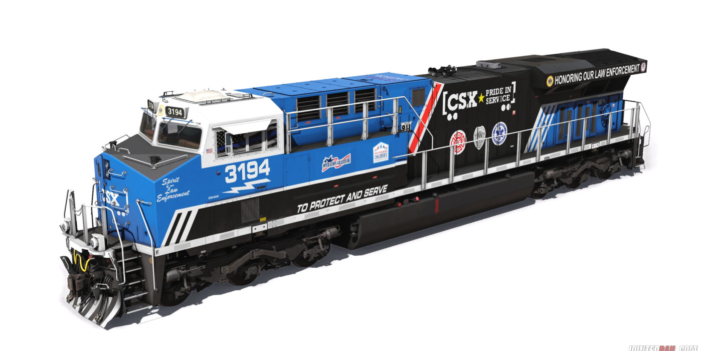 GE ES44AH – CSX 3194 Spirit Of Our Law Enforcement – JointedRail.com