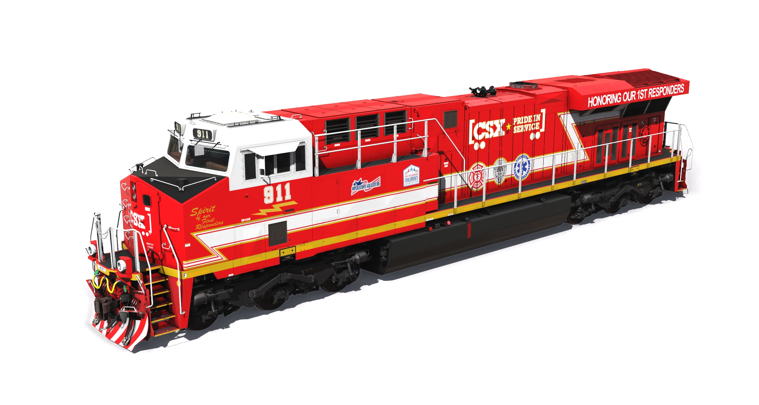 GE AC44C6M – NS Red Mane (4002-4003) – JointedRail.com