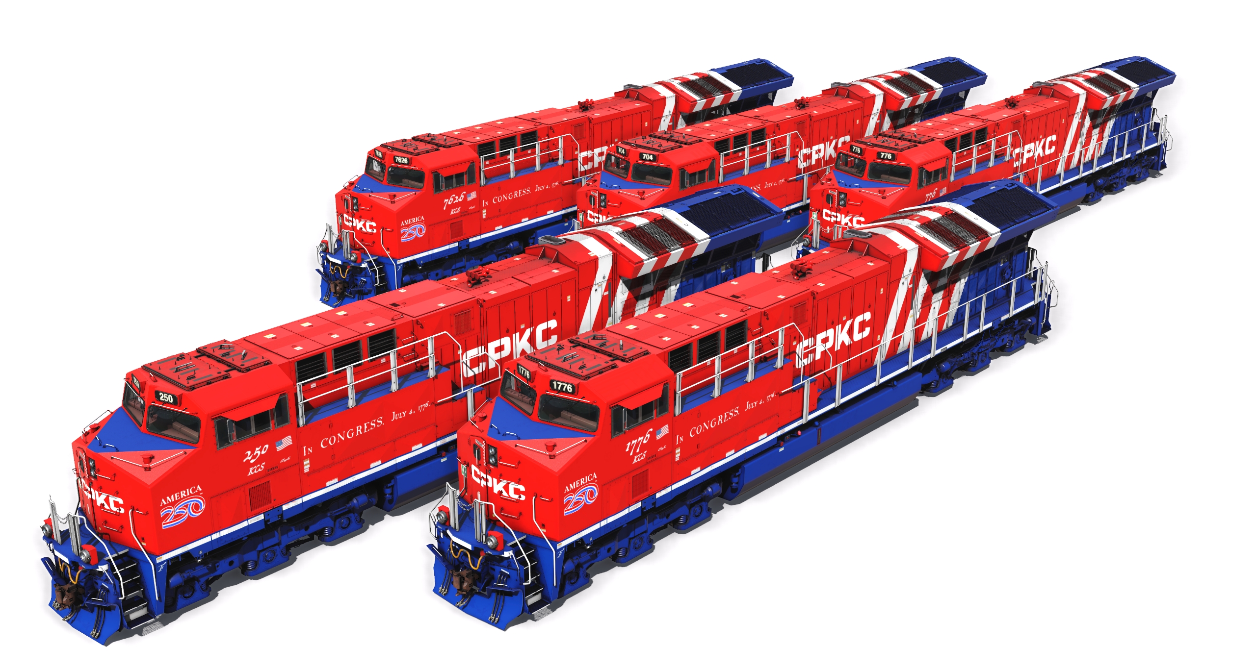 GE/Wabtec ET44AC – CPKC America 250 – JointedRail.com