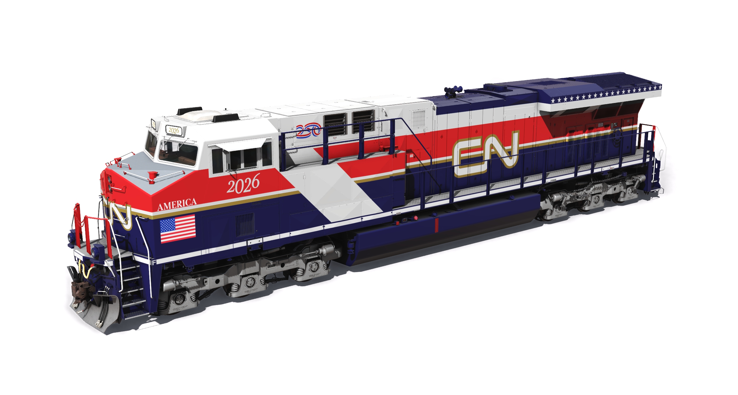 GE ES44AC- NS Landmark Scheme – JointedRail.com